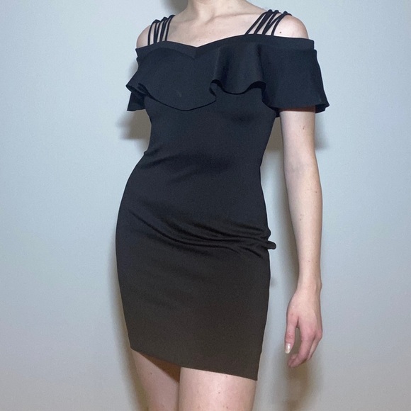 Black Bodycon Dress - Picture 1 of 8